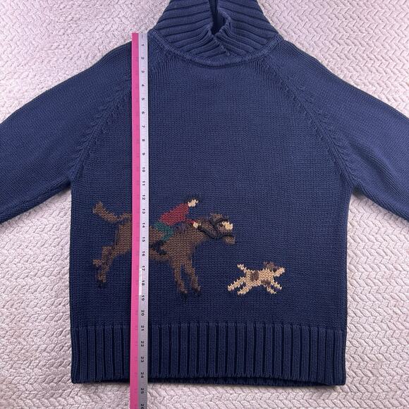 Pendleton Fox Hunt Chunky Collar Sweater Women’s Dogs Intarsia XL - Picture 4 of 16